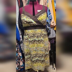 R&K Multicolor Sleeveless Midi Dress